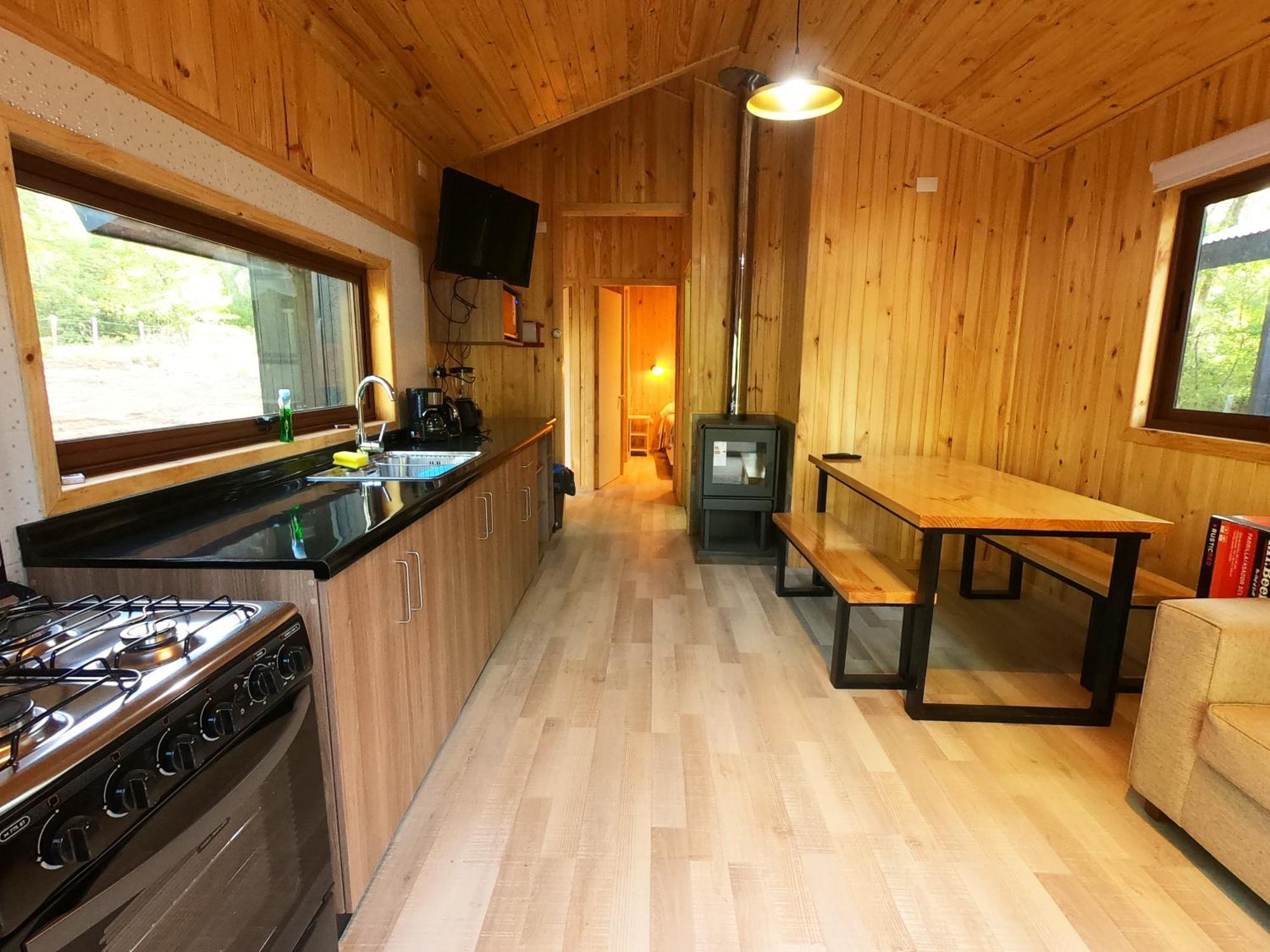 Cabanas Kalinaw Las Trancas Dış mekan fotoğraf